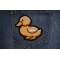 Cute Duck Patch shown on jeans