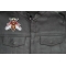 Fly Patch shown on leather vest
