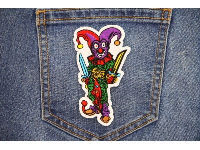 Jester Clown with Knives Patch