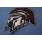 Spartan Helmet Patch diagonal view