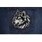Tribal Wolf Decal Patch shown on jeans