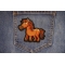 Cartoon Horse Patch shown on jeans