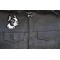 French Bulldog Patch shown on leather vest