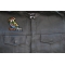 Pirate Parrot Patch shown on leather vest