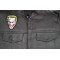 Cheeky Joker Patch shown on leather vest