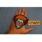 Laughing Clown Patch shown on hand for size comparison