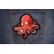 Octopus Patch shown on jeans