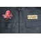 Octopus Patch shown on leather vest