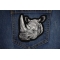 Rhino Patch shown on jeans