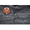 Lion Stare Patch shown on leather vest