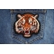 Handsome Tiger Patch shown on jeans