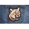 Cougar Patch shown on jeans