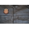 Lion with a Stare Patch shown on leather vest