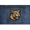 Vicious Cougar Patch shown on jeans