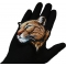 Thinking Mountain Lion Patch shown on hand for size comparison