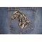 Tribal Horse Patch shown on jeans