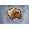 Buffalo Soldier Patch shown on jeans