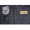Angry Bear Patch shown on leather vest