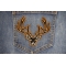 Black Deer Head Patch shown on jeans