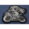 Little Girl Biker Patch diagonal view