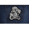 Little Girl Biker Patch shown on jeans