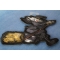 Witch Riding Broom Patch diagonal view