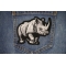 Rhino Patch shown on jeans