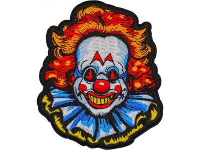 Wholesale Embroidered Halloween Clown Iron Patches For Clothing