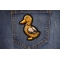 Brown Duck Patch shown on jeans