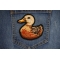 Baby Duck Patch shown on jeans
