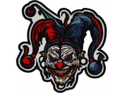 Scary Jester Clown Patch