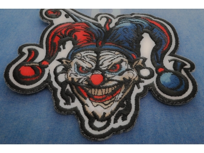 Scary Jester Clown Patch