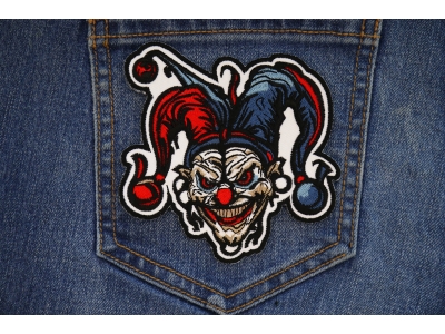 Scary Jester Clown Patch