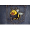Fat Bee Patch shown on jeans