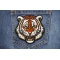 Tiger Patch shown on jeans
