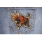 Running Bull Patch shown on jeans