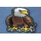 Cartoon Eagle Patch diagonal view