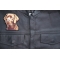 Labrador Dog Patch shown on leather vest
