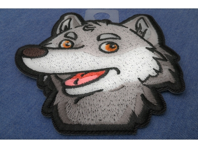 Cartoon Wolf Patch