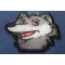 Cartoon Wolf Patch diagonal view