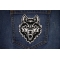 Wolf Stare Patch shown on jeans