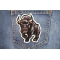 Bull Patch shown on jeans