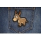 Donkey Patch shown on jeans