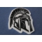 Spartan Helmet Patch diagonal view