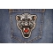 Jaguar Snarling Patch shown on jeans