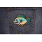 Cute Fish Patch shown on jeans