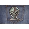 Alien Patch shown on jeans