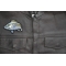 Sea Bass Fish Patch shown on leather vest