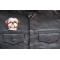 Yhadi Shih Tzu Dog Patch shown on leather vest