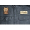 Brown Bear Patch shown on leather vest